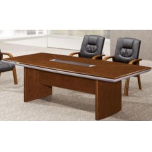 大型会议桌长桌办公桌政府高密度板环保油漆实木办公桌2.4米